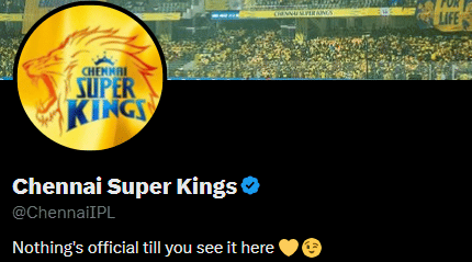 ചെന്നൈ സൂപ്പർ കിംഗ്സിൻ്റെ എക്സ് പോസ്റ്റ് ക്രിക്ക്ബസിൻ്റെ റിപ്പോർട്ട് തള്ളുന്നതാണെന്ന് ആരാധകർ പറയുന്നു. പരോക്ഷ പ്രതികരണമാണെങ്കിലും ഉദ്ദേശിച്ചത് ക്രിക്ക്ബസിൻ്റെ റിപ്പോർട്ടിനെയാണെന്നും സിഎസ്കെ ആരാധകർ സമൂഹമാധ്യമങ്ങളിൽ കുറിയ്ക്കുന്നുണ്ട്.