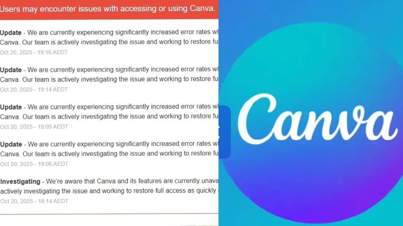 Canva Down: അനങ്ങുന്നില്ലാ…! ദീപാവലി ആഘോഷങ്ങൾക്കിടെ ഉപയോക്താക്കൾക്ക് പണി നൽകി കാൻവാ