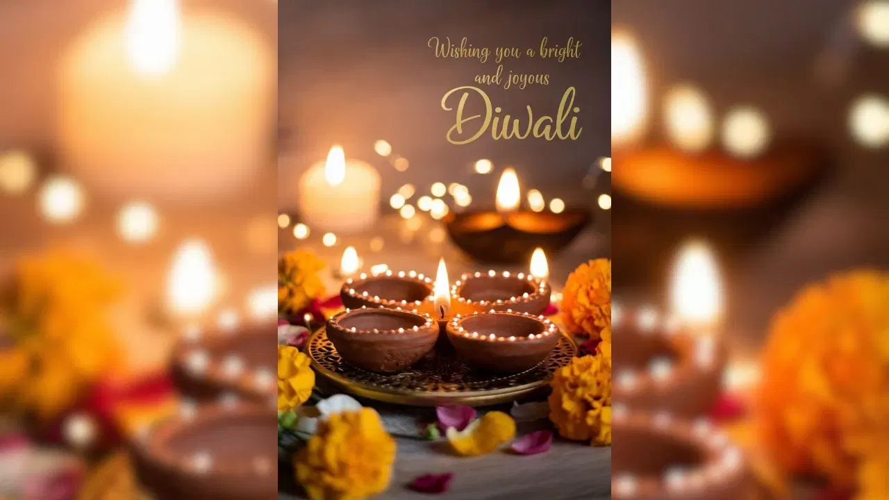 ഈ ദീപാവലിക്ക് ലക്ഷ്മീദേവി നിങ്ങളുടെ ഭവനത്തിൽ ഐശ്വര്യവും സമാധാനവും ചൊരിയട്ടെ.  നിങ്ങളുടെ പുഞ്ചിരി പോലെ തിളക്കമുള്ള ഒരു ദീപാവലി ആശംസിക്കുന്നു!  നിങ്ങൾ കൊളുത്തുന്ന ഓരോ ദീപവും നിങ്ങളുടെ ഭാവിയെ വിജയവും സന്തോഷവും കൊണ്ട് പ്രകാശഭരിതമാക്കട്ടെ.  നിങ്ങൾക്കും നിങ്ങളുടെ പ്രിയപ്പെട്ടവർക്കും ഊഷ്മളമായ ദീപാവലി ആശംസകൾ നേരുന്നു.