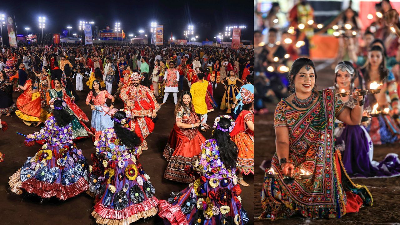 Gujarat Special Garba: സ്ത്രീയുടെ ശാപം; ഇന്ന് മോക്ഷത്തിനായി പുരുഷന്മാർ സാരി ധരിച്ച് നൃത്തം ചെയ്യുന്നു