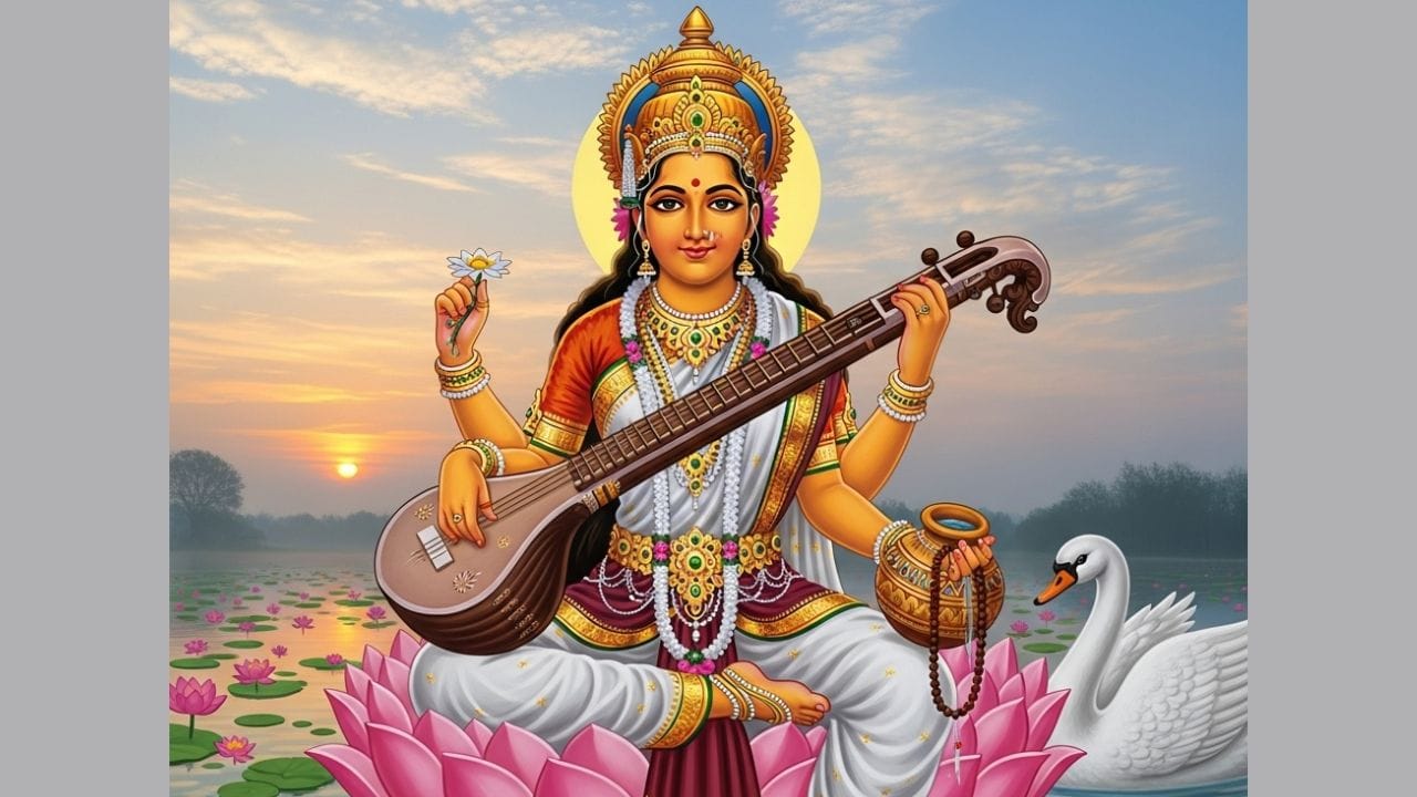 ലക്ഷ്മിദേവിക്ക് ചുവന്ന റോസ് അല്ലെങ്കിൽ താമര സമർപ്പിക്കുക: വിജയം, സമ്പത്ത് സമൃദ്ധി എന്നിവ നേടാനായി ലക്ഷ്മി ദേവിക്ക് ചുവന്ന റോസ് അല്ലെങ്കിൽ താമര സമർപ്പിക്കുന്നത് നല്ലതാണ്. ലക്ഷ്മി ദേവിക്ക് പ്രിയപ്പെട്ട പുഷ്പമാണ് താമര. (Photos Credit: https: easy peasy ai)