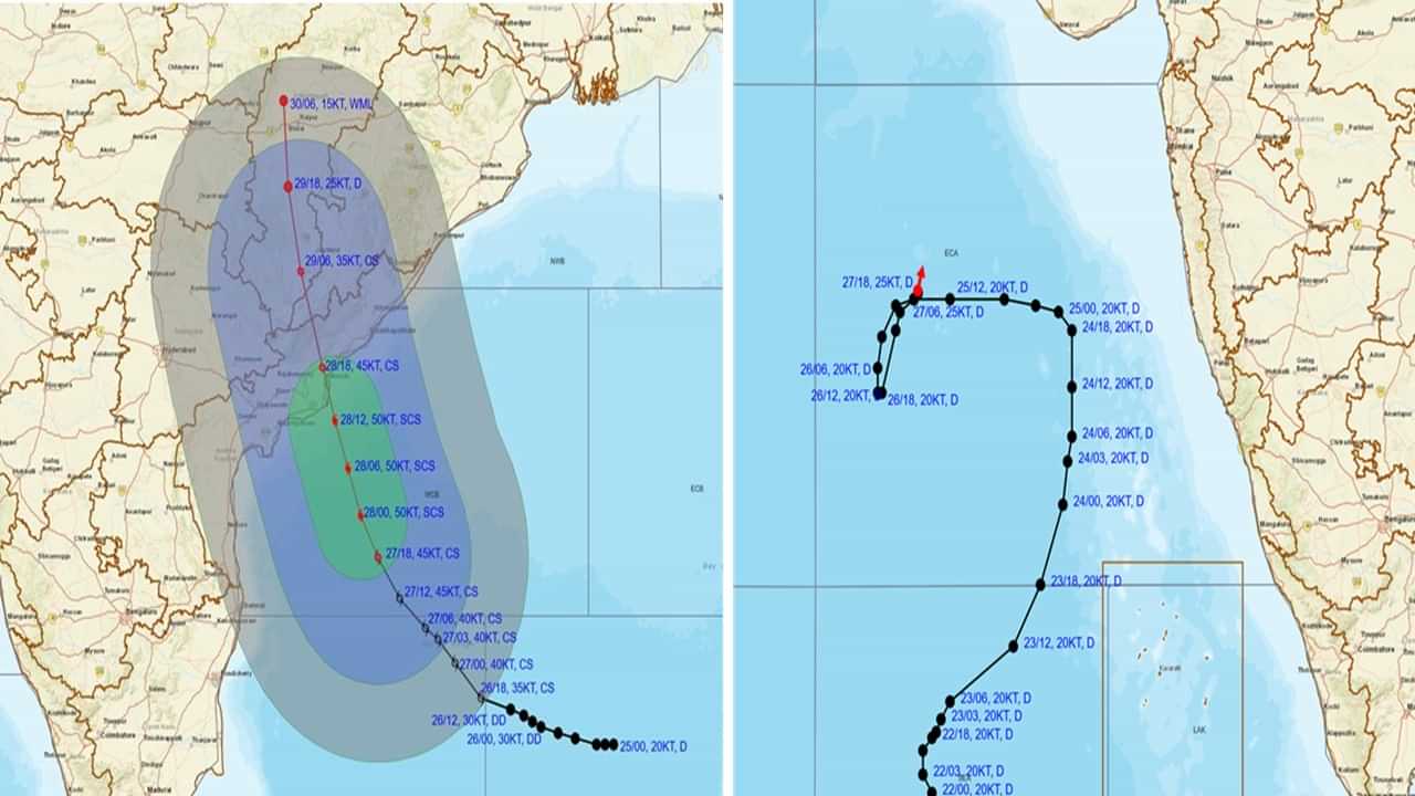 Cyclonic Storm Montha: മുന്നോട്ടുപോകാന്‍ വഴിയറിയാതെ അറബിക്കടലിലെ ന്യൂനമര്‍ദ്ദം; മോന്‍ത വൈകുന്നേരത്തോടെ കര തൊടും