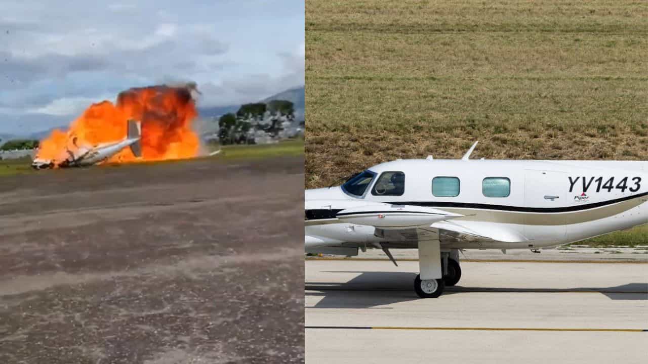 Venezuelan Plane Crash: വെനിസ്വേലയില്‍ പറന്നുയരുന്നതിനിടെ വിമാനം തകര്‍ന്നുവീണു; രണ്ട് മരണം
