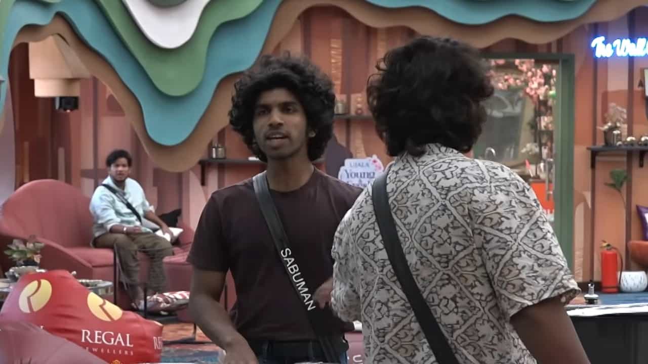 Bigg Boss Malayalam Season 7: എൻ്റെ മുട്ട എടുക്കുന്നവൻ മുടിഞ്ഞുപോകും; ഉഗ്രശാപവുമായി സാബുമാൻ Bigg Boss Malayalam Season 7: എൻ്റെ മുട്ട എടുക്കുന്നവൻ മുടിഞ്ഞുപോകും; ഉഗ്രശാപവുമായി സാബുമാൻ