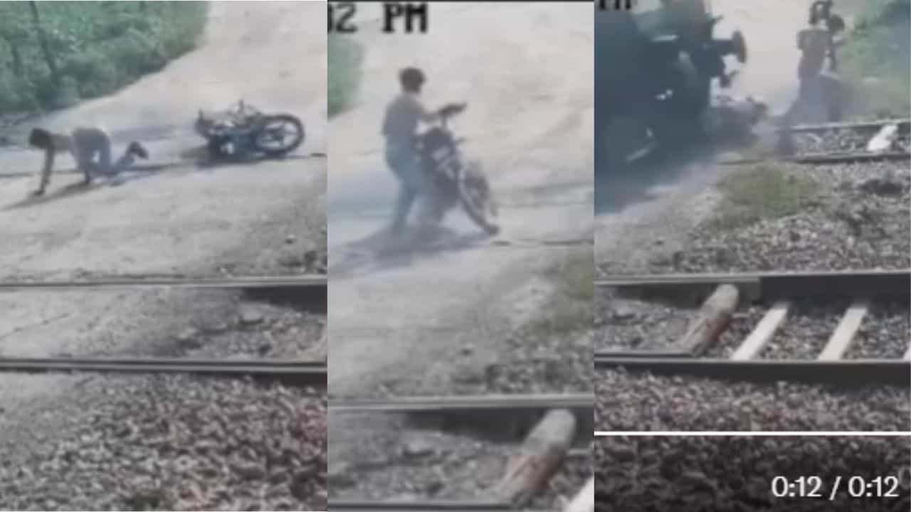 Railway Track Accident: ട്രെയിന്‍ പോകാന്‍ കാത്തുനിന്നില്ല; ബൈക്ക് റെയില്‍വേ ട്രാക്കില്‍ വീണ് 19കാരന് ദാരുണാന്ത്യം