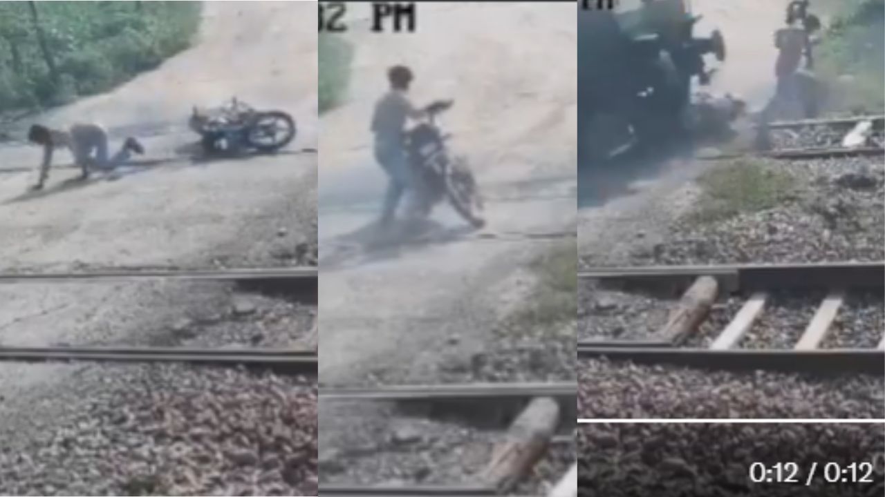 Railway Track Accident: ട്രെയിന്‍ പോകാന്‍ കാത്തുനിന്നില്ല; ബൈക്ക് റെയില്‍വേ ട്രാക്കില്‍ വീണ് 19കാരന് ദാരുണാന്ത്യം