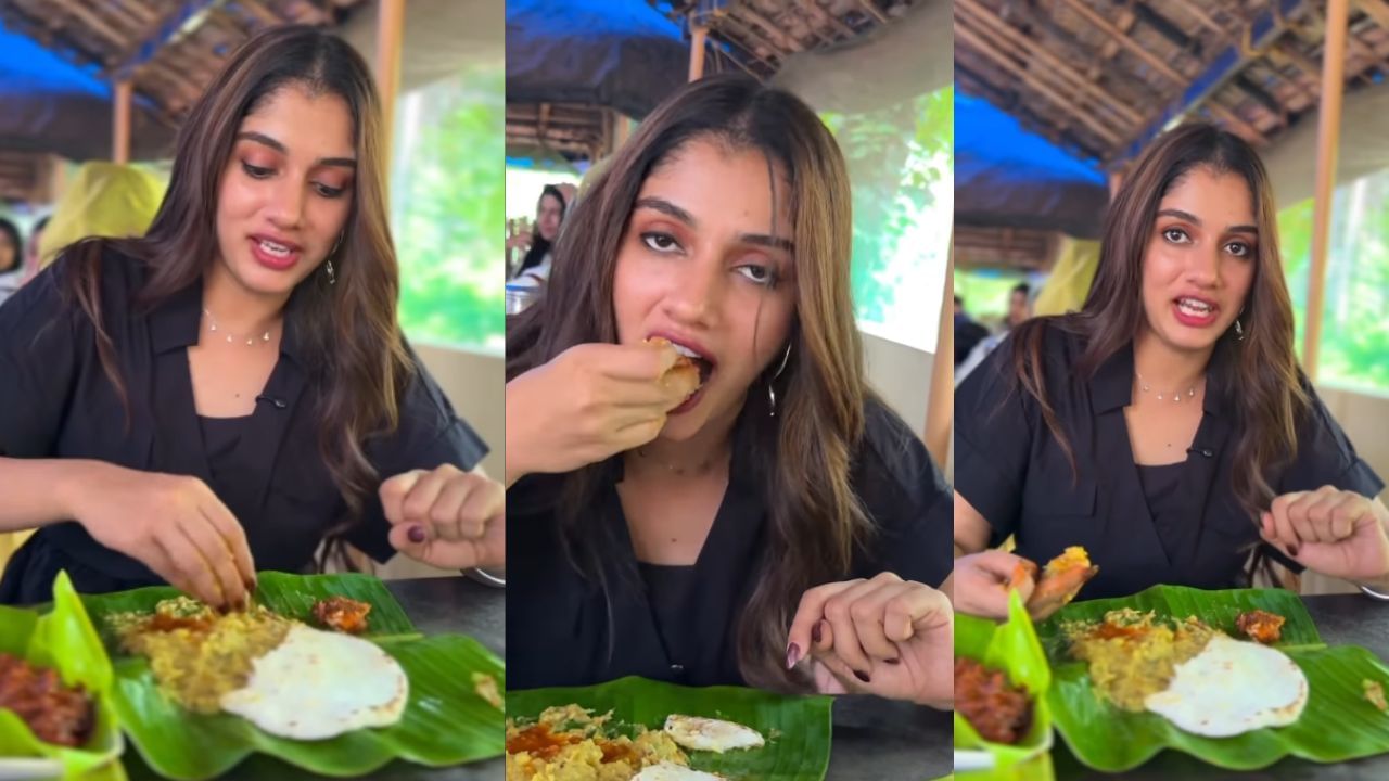 40 ദിവസം. ബിഗ് ബോസ് ജീവിതത്തിന് പിന്നാലെ ഭക്ഷണം ആസ്വധിച്ചു  കഴിക്കാനായി ഒരു സ്പോട്ട് തപ്പി നടക്കുകയായിരുന്ന താരം മുന്നേ നോക്കി വെച്ചിരുന്നതാണ് ചന്ദ്രേട്ടന്റെ ചായക്കട. ഇപ്പോൾ കോഴിക്കോട് ടു യു എന്ന വ്ലോഗറിനൊപ്പം ലക്ഷ്മി അവിടെ എത്തിയത്. വീഡിയോയിൽ ഭക്ഷണം ആസ്വദിച്ചു കഴിക്കുന്ന ലക്ഷ്മിയെ കാണാം. അതേസമയം ബിഗ് ബോസിൽ ഇത്തരത്തിലുള്ള ഭക്ഷണങ്ങൾ ഒന്നും ലഭിക്കാറില്ല. (Photo: Social media)