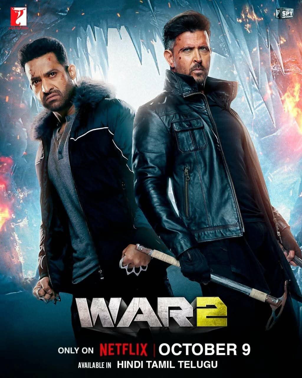 തെലുങ്ക് സൂപ്പർ താരം ജൂനിയർ എൻടിആറും ഹൃത്വിക് റോഷനും ഒന്നിച്ചു സ്പൈ ആക്ഷൻ ത്രില്ലർ ചിത്രം വാർ 2 ഈ മാസം ഒടിടിയിൽ എത്തും. നെറ്റ്ഫ്ലിക്സാണ് വാർ 2 സിനിമയുടെ ഒടിടി അവകാശം സ്വന്തമാക്കിയിരിക്കുന്നത്. ഒക്ടോബർ ഒമ്പതിന് റിലീസാകും. ചിത്രം മലയാളത്തിലും സംപ്രേഷണം ചെയ്യും.