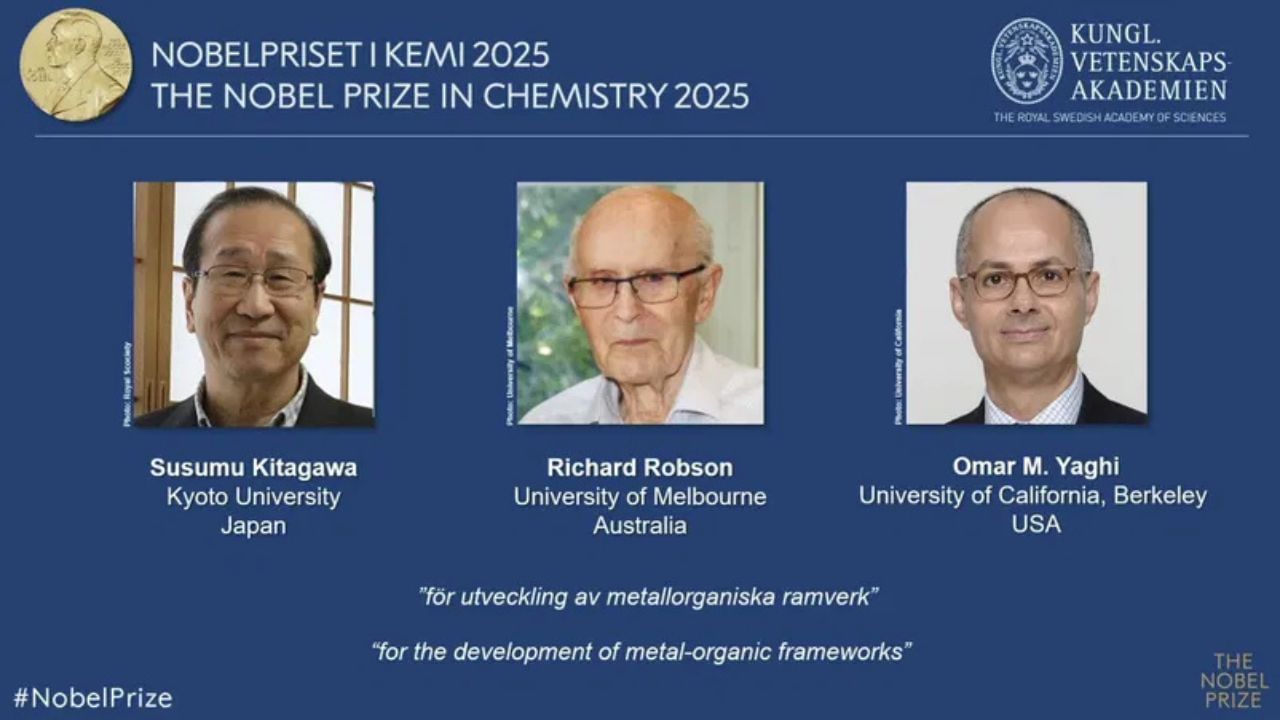 Nobel Prize in Chemistry 2025: രസതന്ത്ര നൊബേൽ പ്രഖ്യാപിച്ചു, പുരസ്കാരം ലഭിച്ച ആ മഹത്തായ കണ്ടെത്തൽ…