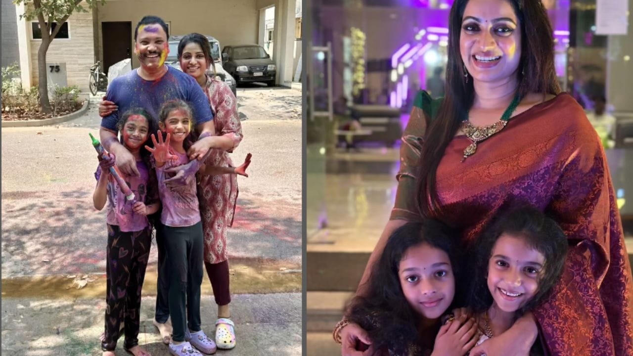 തെലുങ്ക് സിനിമയിൽ ആദ്യമായി താരപദവി നേടിയ അവതാരകയാണ് ഉദയ ഭാനു. ഈ താരത്തിന് ഇരട്ട പെൺമക്കളുണ്ട്. മുൻ വിവാഹത്തിന് ശേഷം അവർ വിജയ് കുമാറിനെയാണ് വിവാഹം കഴിച്ചത്. ഈ ബന്ധത്തിലുള്ള പെൺകുട്ടികൾക്ക് യുവി ഭൂമി എന്നാണ് പേരിട്ടത്.(Photo credit: Social media)
