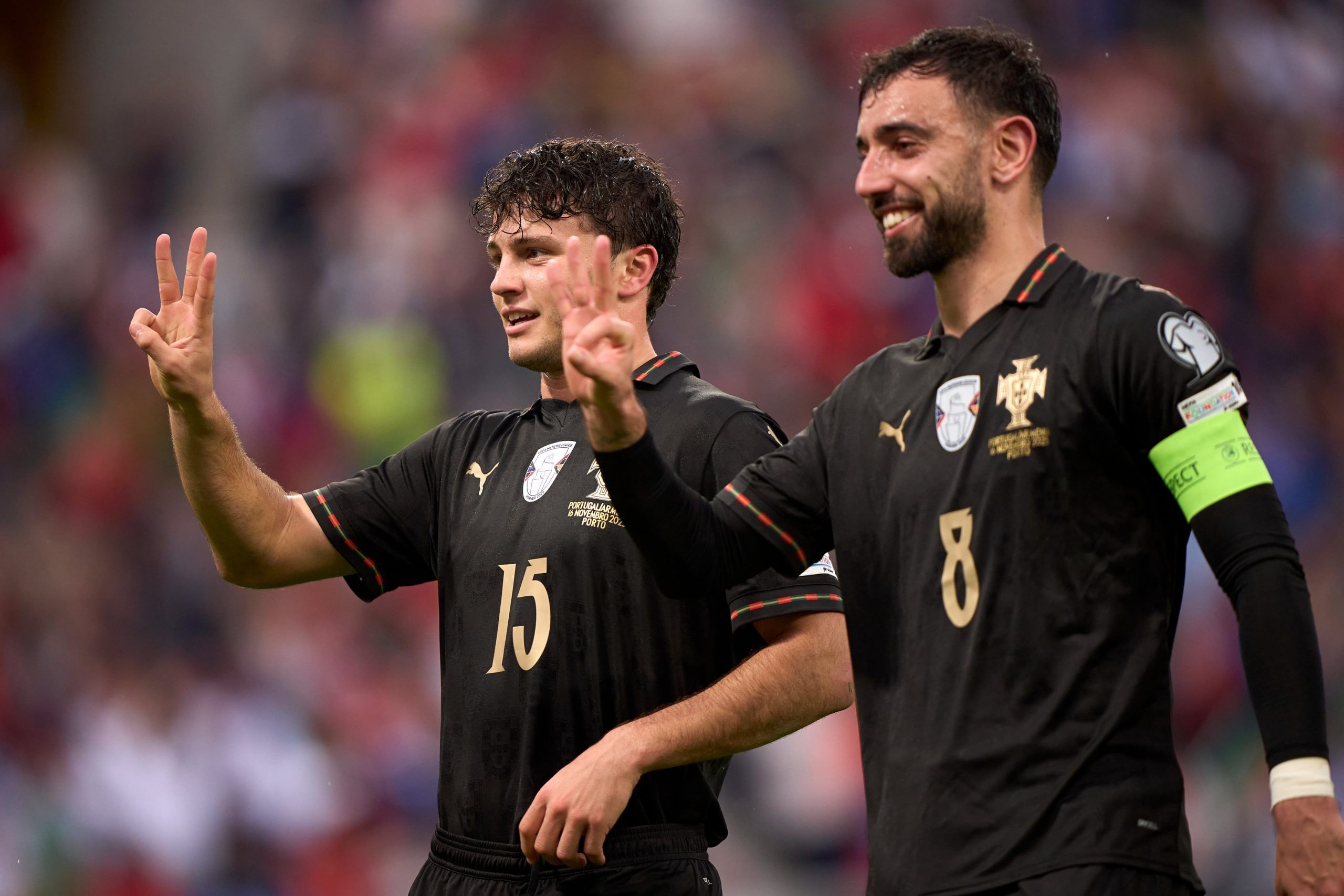 അർമേനിയൻ വലയിൽ 9 ഗോളുകൾ അടിച്ചുകൂട്ടിയ പോർച്ചുഗൾ 9-1 എന്ന സ്കോറിന് കളി വിജയിച്ചു. ജാവോ നെവെസ്, ബ്രൂണോ ഫെർണാണ്ടസ് എന്നിവർ പോർച്ചുഗലിനായി ഹാട്രിക്ക് നേടി. എഡ്വാർഡ് സ്പെർട്സ്യൻ ആണ് അർമേനിയയുടെ ആശ്വാസഗോൾ നേടിയത്.
