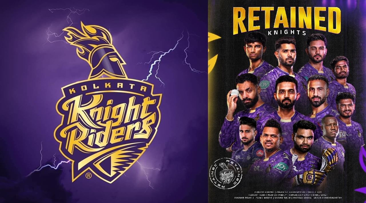 കൊൽക്കത്ത നൈറ്റ് റൈഡേഴ്സ് നിലനിര്‍ത്തിയ താരങ്ങള്‍: അജിങ്ക്യ രഹാനെ, സുനിൽ നരെയ്ൻ, റിങ്കു സിംഗ്, അംഗ്കൃഷ് രഘുവംശി, മനീഷ് പാണ്ഡെ, വരുൺ ചക്രവർത്തി, ലുവ്നിത് സിസോദിയ, റഹ്മാനുള്ള ഗുർബാസ്, രമൺദീപ് സിംഗ്, അങ്കുൽ റോയ്, റോവ്മാൻ പവൽ, ഹർഷിത് റാണ, വൈഭവ് അറോറ, ചേതൻ സക്കറിയ, സ്പെൻസർ ജോൺസൺ  ഒഴിവാക്കിയ (ട്രേഡ് ഉള്‍പ്പെടെ) താരങ്ങള്‍:  ആന്ദ്രെ റസ്സൽ, വെങ്കിടേഷ് അയ്യർ, ക്വിൻ്റൺ ഡി കോക്ക്, മൊയിൻ അലി, ആൻറിച്ച് നോഷെ, മായങ്ക് മാർക്കണ്ടെ (ട്രേഡ്)  (Image Credits: Facebook)