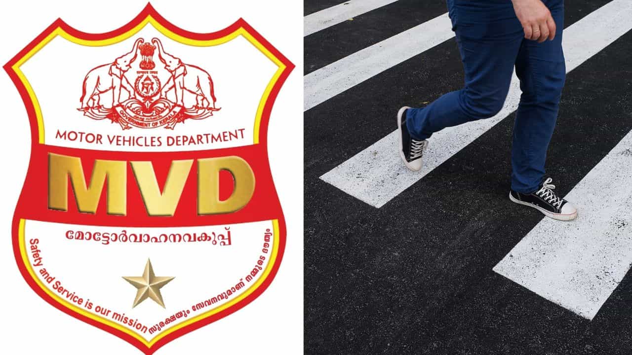 Kerala MVD: സീബ്ര ലൈൻ കടക്കുമ്പോൾ ഇടിച്ചാൽ 2000 രൂപ പിഴ, ലൈസൻസും റദ്ദാക്കും; എംവിഡി