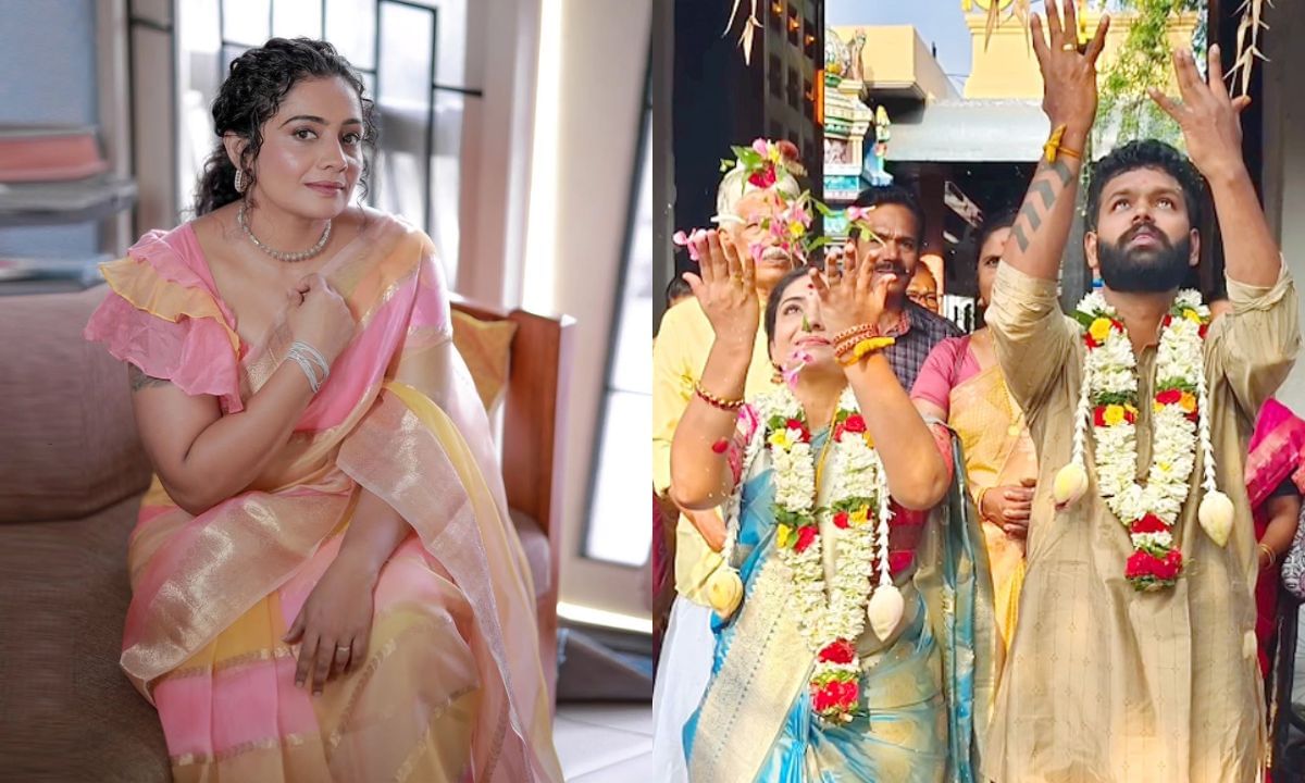 ഏതായാലും താൻ എടുത്ത തീരുമാനം ശരിയായിരുന്നു എന്ന ഉറച്ച വിശ്വാസത്തോടെയാണ് ഈ സമൂഹത്തോട് താൻ വിവാഹമോചിതയായി  പ എന്ന് മീര വാസുദേവൻ പറഞ്ഞത് എന്നതാണ് അവരുടെ പോസ്റ്റിൽ നിന്നും വ്യക്തമാകുന്നത്. ക്യാമറാമാനായ വിപിൻ പുതിയങ്കവുമായയായിരുന്നു മീരാ വാസുദേവൻ മൂന്നാമത്തെ വിവാഹം.  (PHOTO: INSTAGRAM)