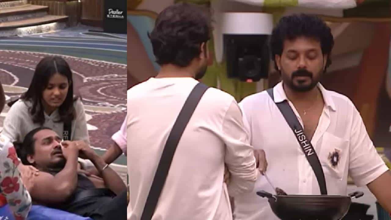 Bigg Boss Malayalam Season 7: ഇള്ളക്കുഞ്ഞാണോ കരയാൻ; നെവിനെ കിച്ചണിൽ നിന്ന് ഔട്ടാക്കി ജിഷിൻ; പൊട്ടിത്തെറിച്ച് അക്ബറും ശരത്തും