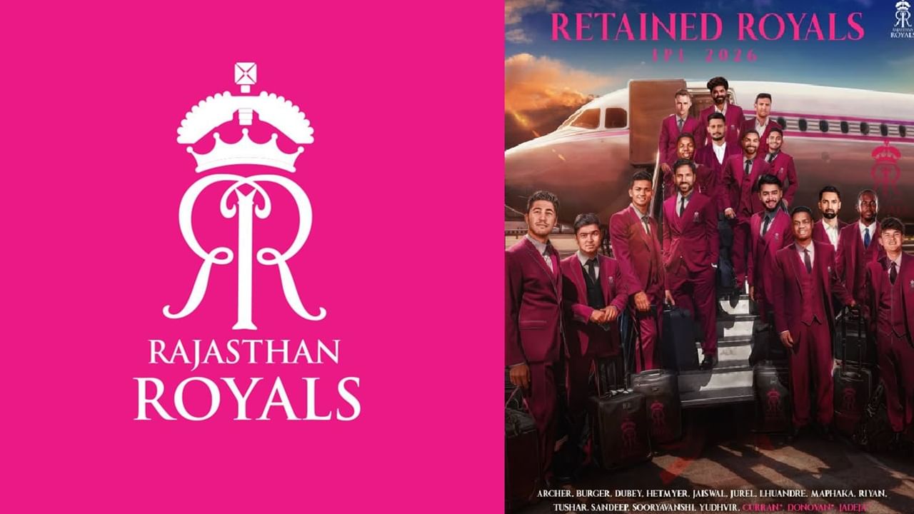 രാജസ്ഥാൻ റോയൽസ് നിലനിര്‍ത്തിയവരും ട്രേഡ് ചെയ്തവരും: ശുഭം ദുബെ, വൈഭവ് സൂര്യവംശി, കുനാൽ റാത്തോഡ്, ലുവൻ ഡ്രെ പ്രിട്ടോറിയസ്, ഷിമ്രോൺ ഹെറ്റ്മെയർ, യശസ്വി ജയ്‌സ്വാൾ, ധ്രുവ് ജുറെൽ, റിയാൻ പരാഗ്, യുധ്വീർ സിംഗ് ചരക്, ജോഫ്ര ആർച്ചർ, തുഷാർ ദേശ്പാണ്ഡെ, ക്വേന മഫാക, അശോക് ശർമ്മ, നന്ദ്രെ ബർഗർ. ട്രേഡ് : രവീന്ദ്ര ജഡേജ, സാം കറൻ, ഡൊനോവണ്‍ ഫെരേര  ഒഴിവാക്കിയ (ട്രേഡ് ഉള്‍പ്പെടെ) താരങ്ങള്‍:  കുമാർ കാർത്തികേയ സിംഗ്, ഫസൽഹഖ് ഫാറൂഖി, ആകാശ് മധ്വാൾ,  സഞ്ജു സാംസൺ (ട്രേഡ്), നിതീഷ് റാണ (ട്രേഡ്), വനിന്ദു ഹസരംഗ, മഹേഷ് തീക്ഷണ  (Image Credits: Facebook)