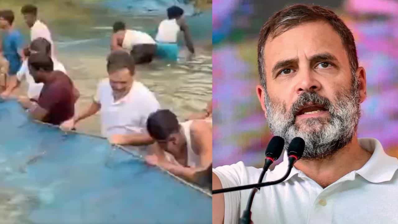 Bihar Election 2025: ബിഹാറിലെ പ്രചാരണത്തിനിടെ കുളത്തിൽച്ചാടി രാഹുല്‍ ഗാന്ധി, വീഡിയോ വൈറൽ