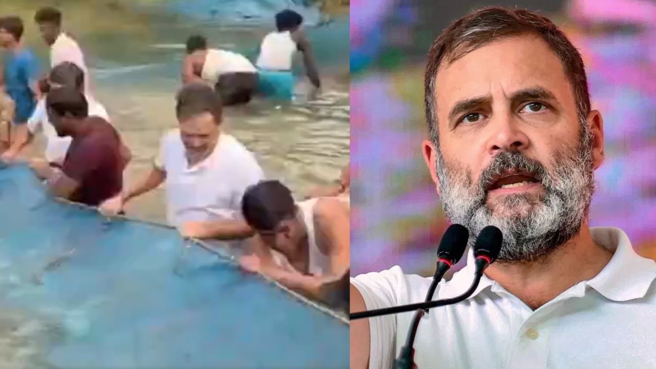 Bihar Election 2025: ബിഹാറിലെ പ്രചാരണത്തിനിടെ കുളത്തിൽച്ചാടി രാഹുല്‍ ഗാന്ധി, വീഡിയോ വൈറൽ