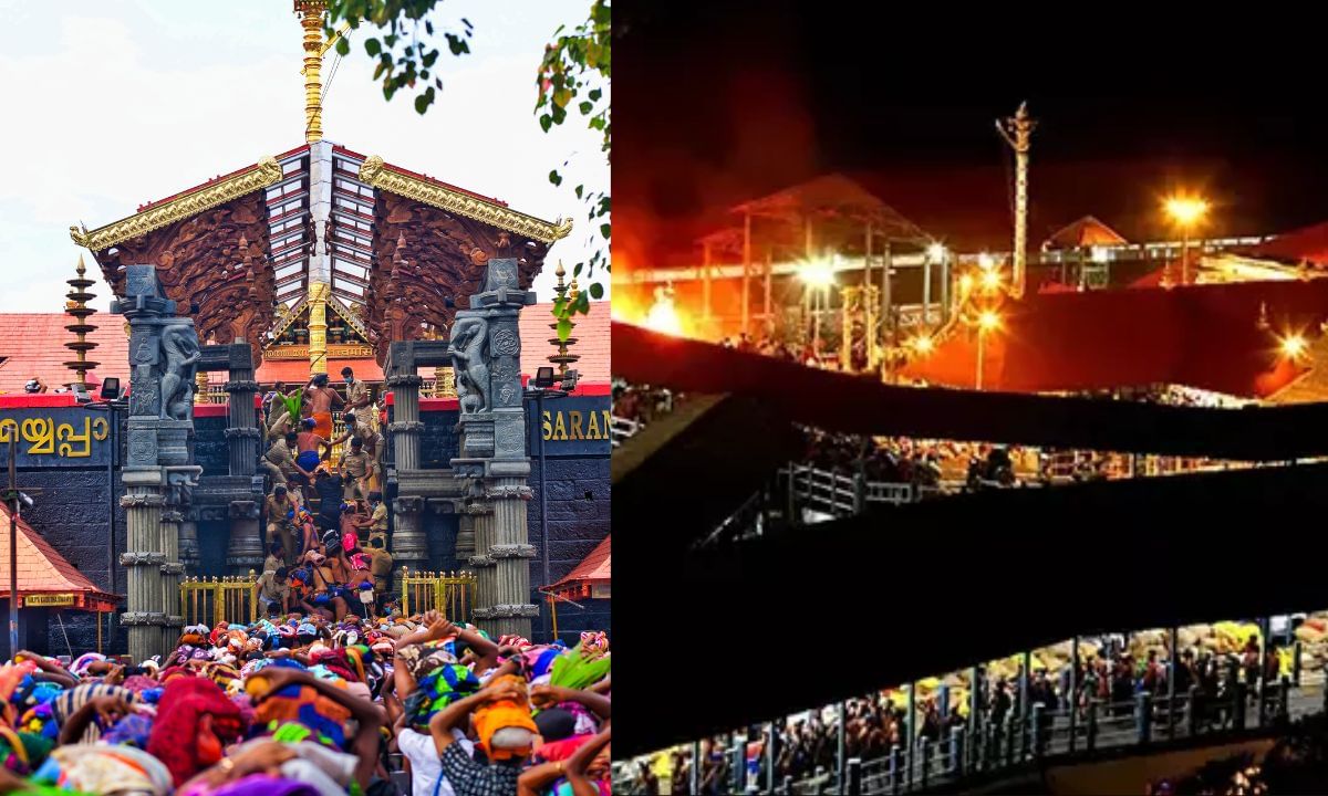 അവിടെ തീർത്ഥാടകരുടെ ലിസ്റ്റും ലഭിക്കും. അതിൽ തീർത്ഥാടനത്തിന് പോകുന്നവരുടെ പേര് സെലക്ട് ചെയ്ത് സബ്മിറ്റ് ചെയ്യുക. നിങ്ങൾക്ക് ശബരിമലയിൽ ലഭിക്കേണ്ട പ്രസാദം ആവശ്യമാണെങ്കിൽ അതിന്റെ ക്വാണ്ടിറ്റിയും സെലക്ട് ചെയ്യണം. പ്രസാദം സെലക്ട് ചെയ്തിട്ടുണ്ടെങ്കിൽ അതിന്റെ തുക ഓൺലൈനായി അടക്കേണ്ടതാണ്. ഇല്ലെങ്കിൽ ബുക്കിങ്ങിന് പണം നൽകേണ്ടതില്ല. മേൽപ്പറഞ്ഞ നടപടിക്രമങ്ങളെല്ലാം പൂർത്തിയായതിനുശേഷം പ്രൊസീഡ് എന്ന ബട്ടണിൽ ക്ലിക്ക് ചെയ്യുക. തുടർന്ന് ട്രാൻസാക്ഷൻ ഹിസ്റ്ററിയിൽ ടിക്കറ്റ് ഡൗൺലോഡ് ചെയ്യാനുള്ള ഓപ്ഷൻ ലഭിക്കും.  (Photo: PTI)