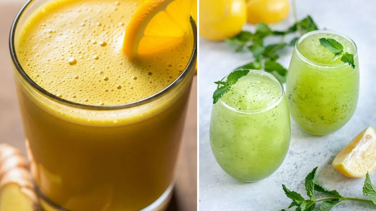 മഞ്ഞൾ-നാരങ്ങ ടോണിക്ക്: മഞ്ഞളിന് ആന്റിഓക്‌സിഡന്റ് ഗുണങ്ങളുണ്ട്, നാരങ്ങ വിറ്റാമിൻ സി നൽകുന്നു. ഈ ചൂടുള്ള പാനീയം രാവിലെ കുടിക്കുന്നത് ശരീരത്തിൽ ജലാംശം നിലനിർത്താൻ സഹായിക്കും.  ഒരു ഗ്ലാസ് ചൂടുവെള്ളത്തിൽ അര ടീസ്പൂൺ മഞ്ഞൾ, ഒരു ടീസ്പൂൺ തേൻ, അര മുറി നാരങ്ങാനീര് എന്നിവ ചേർത്ത് കഴിക്കുക.