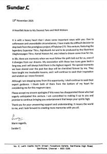 Sundar C Thalaivar 173 Exit,