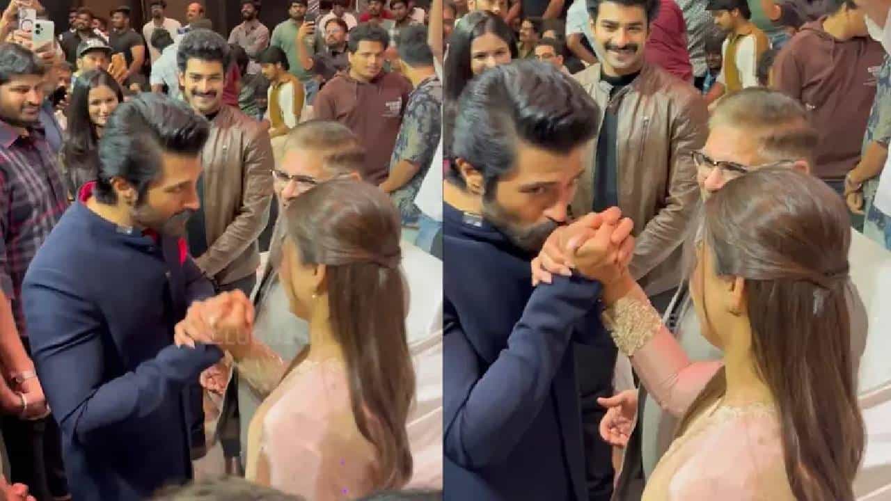 Vijay Deverakonda-Rashmika Mandanna: ഇനി ഒന്നും ഒളിപ്പിക്കാനില്ല;  രശ്​മികയുടെ കയ്യില്‍ ചുംബിച്ച് വിജയ് ദേവരകൊണ്ട; വീഡിയോ വൈറൽ