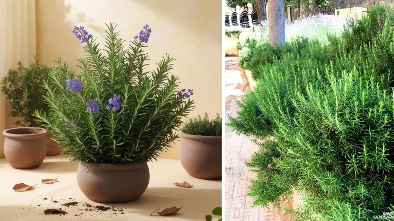 തടിയുടെ ഗന്ധമുള്ള റോസ്മേരി കൊതുകുകളെയും ചില ഈച്ചകളെയും അകറ്റുന്നു. നന്നായി വെള്ളം ഒഴുകിപ്പോകുന്ന മണ്ണിൽ ഇത് തഴച്ചുവളരും. ഇത് അടുക്കള ആവശ്യങ്ങൾക്കുള്ള ഒരു ഔഷധസസ്യമായും കീടങ്ങളെ അകറ്റുന്നതിനും ഉപയോ​ഗിക്കാം.