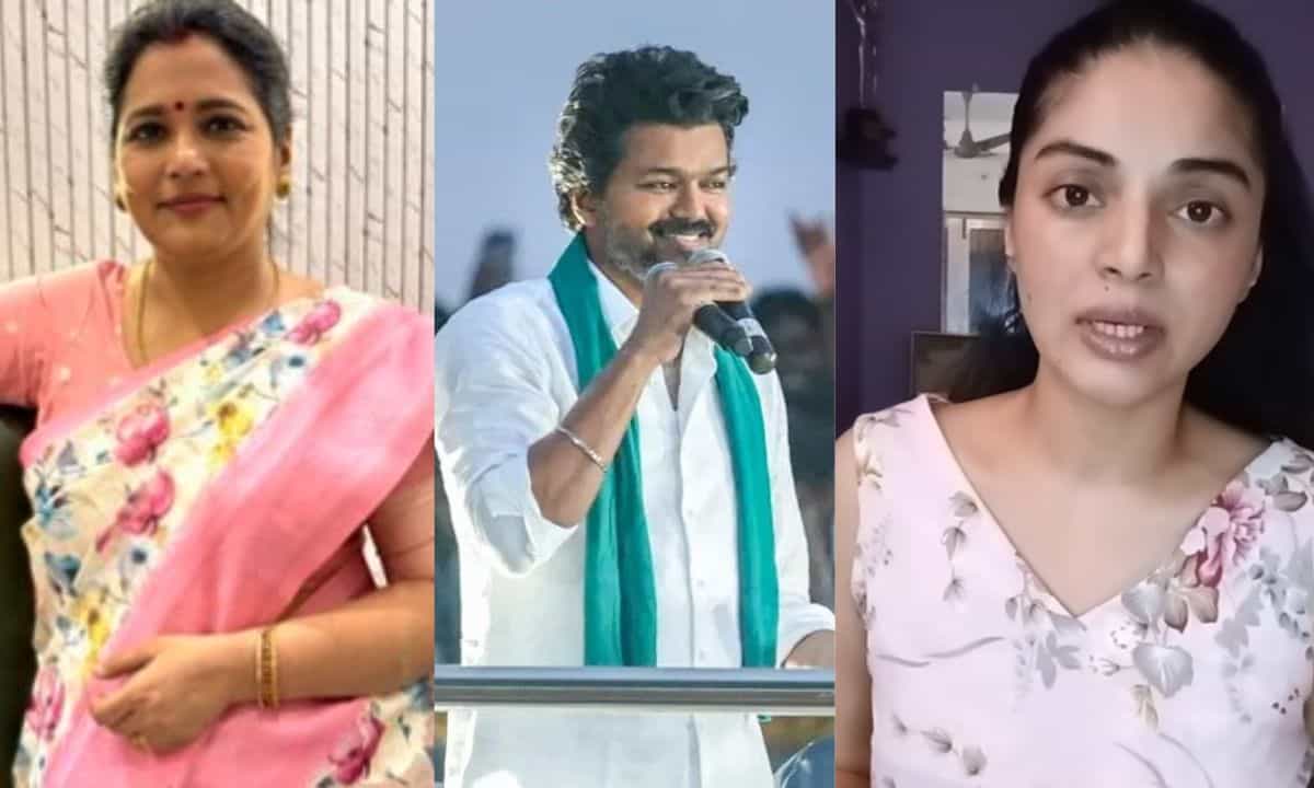 Actor Vijay: വിജയിക്കുവേണ്ടി പരസ്പരം ഏറ്റുമുട്ടി നടിമാരായ വിനോദിനിയും സനം ഷെട്ടിയും Actor Vijay: വിജയിക്കുവേണ്ടി പരസ്പരം ഏറ്റുമുട്ടി നടിമാരായ വിനോദിനിയും സനം ഷെട്ടിയും