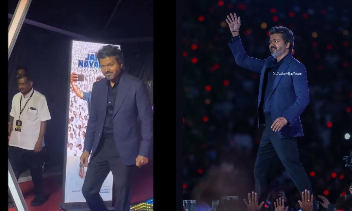 ശ്രീലങ്ക കഴിഞ്ഞാൽ ഏറ്റവും കൂടുതൽ തമിഴ് വംശജരുള്ള വിദേശ രാജ്യം മലേഷ്യയാണ്. ഇതിനെക്കുറിച്ചും വേദിയിൽ വിജയ് സംസാരിച്ചു. തനിക്ക് ഏറ്റവും പ്രധാനം ആരാധകരാണെന്നും ആരാധകർക്ക് വേണ്ടിയാണ് താൻ നിലകൊള്ളുന്നത് എന്നും വിജയ്. (PHOTO: ACTOR VIJAY TEAM)