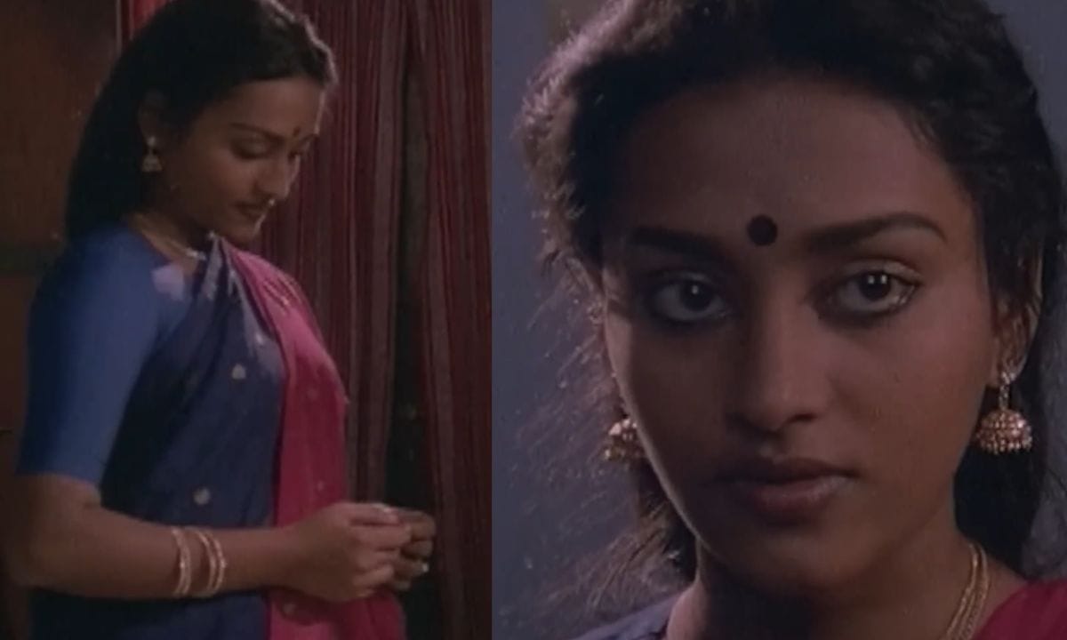 മലയാളത്തിലെ മഹാനടന്മാരുടെ ഭാര്യയായും കാമുകിയായും അനിയത്തിയായും എല്ലാം ശ്യാമ നിറഞ്ഞാടി. പരമേശ്വരനായരുടെയും ലളിതയുടെ മകളായാണ് താരം ജനിച്ചത്. സഞ്ചാരി എന്ന സിനിമയിൽ ബാലതാരമായി ആണ് ശ്യാമ സിനിമയിലേക്ക് കടന്നുവന്നത്. പിന്നീട് പ്രണാമം, നീലക്കുറിഞ്ഞി പൂത്തപ്പോൾ, ഇടനാഴിയിൽ ഒരു കാലൊച്ച, കയ്യെത്തും ദൂരത്ത് എന്നീ നിരവധി ജനപ്രിയമായ സിനിമകളിൽ അഭിനയിച്ചു. അവയിൽ പ്രധാനമായ ഒരു സിനിമയായിരുന്നു കുടുംബപുരാണം.  (PHOTO: YOUTUBE SCREEN GRAB)