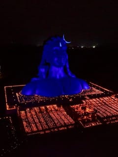 കാർത്തിക ദീപ ശോഭയിൽ തിളങ്ങി ആദിയോഗി...