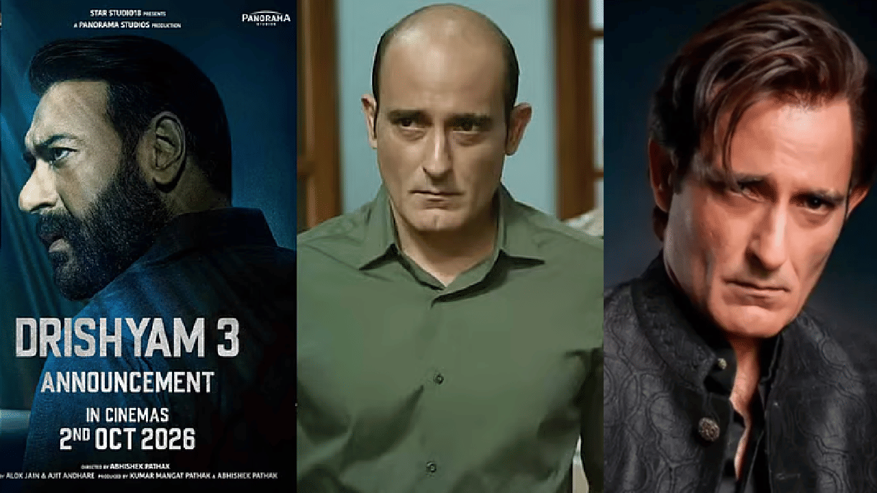 Drishyam 3: 21 കോടി രൂപയും ഒരു വിഗ്ഗും വേണം; ദൃശ്യം 3-ൽ നിന്ന് പിന്മാറിയ അക്ഷയ് ഖന്നയ്ക്ക് വക്കീൽ നോട്ടീസയച്ച് നിർമാതാവ്