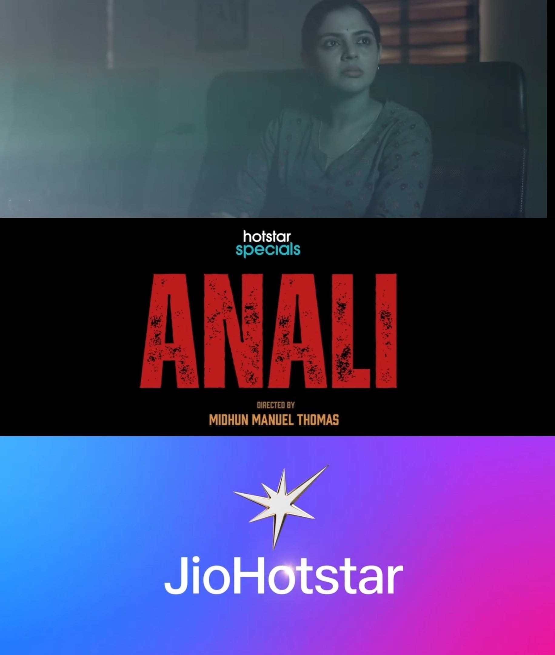 മിഥുൻ മാനുവൽ തോമസ് അണിയിച്ചൊരുക്കുന്ന അണലി ആണ് ജിയോഹോട്ട്സ്റ്റാറിലെ അടുത്ത മലയാളം വെബ് സീരീസ്. നിഖില വിമൽ, ലിയോണ ലിഷോയ് തുടങ്ങിയവരാണ് സീരീസിലെ പ്രധാന താരങ്ങൾ. ത്രില്ലർ സീരീസാണെന്നതല്ലാതെ അണലിയെപ്പറ്റിയുള്ള മറ്റ് വിവരങ്ങളൊന്നും ലഭ്യമില്ല.
