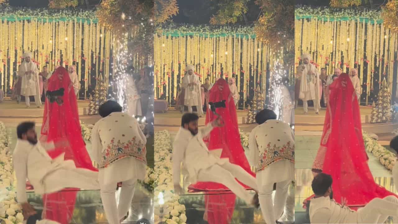 വീണാലും വിടില്ല ഞാന്‍! വിവാഹഫോട്ടോ എടുക്കാന്‍ പോയ ക്യാമറമാന് സംഭവിച്ചത് കണ്ടോ?