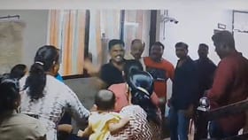 കൈക്കുഞ്ഞുമായി എത്തിയ ഗർഭിണിയുടെ മുഖത്തടിച്ച് സിഐ; ദൃശ്യങ്ങൾ