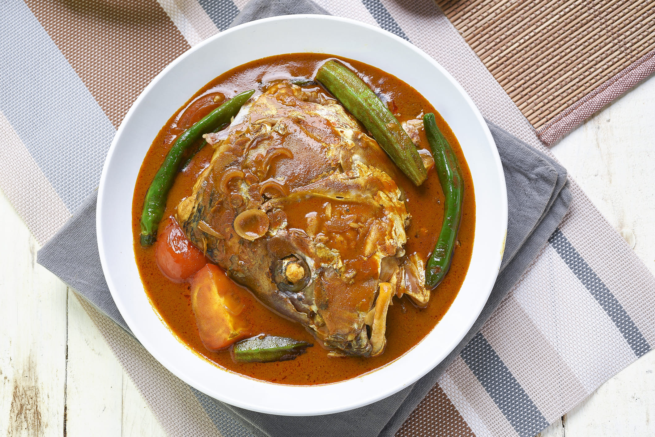 Curry Fish Head, Traditional Malaysian Cuisine