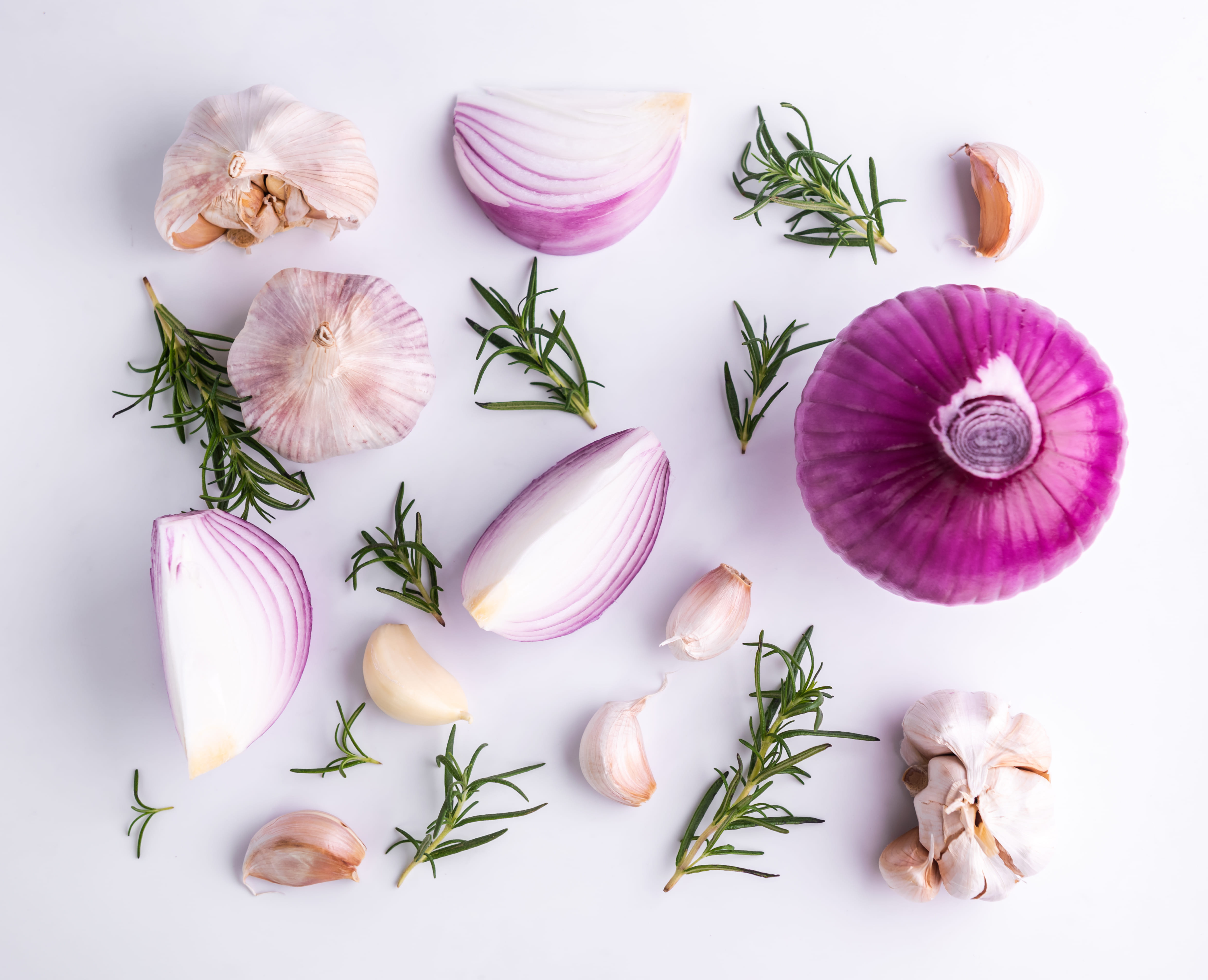 Onion juice or garlic for bald patches