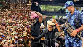 സന്നിധാനത്ത് സംയുക്ത സേനയുടെ റൂട്ട് മാർച്ച്; ഇന്നും നാളെയും...