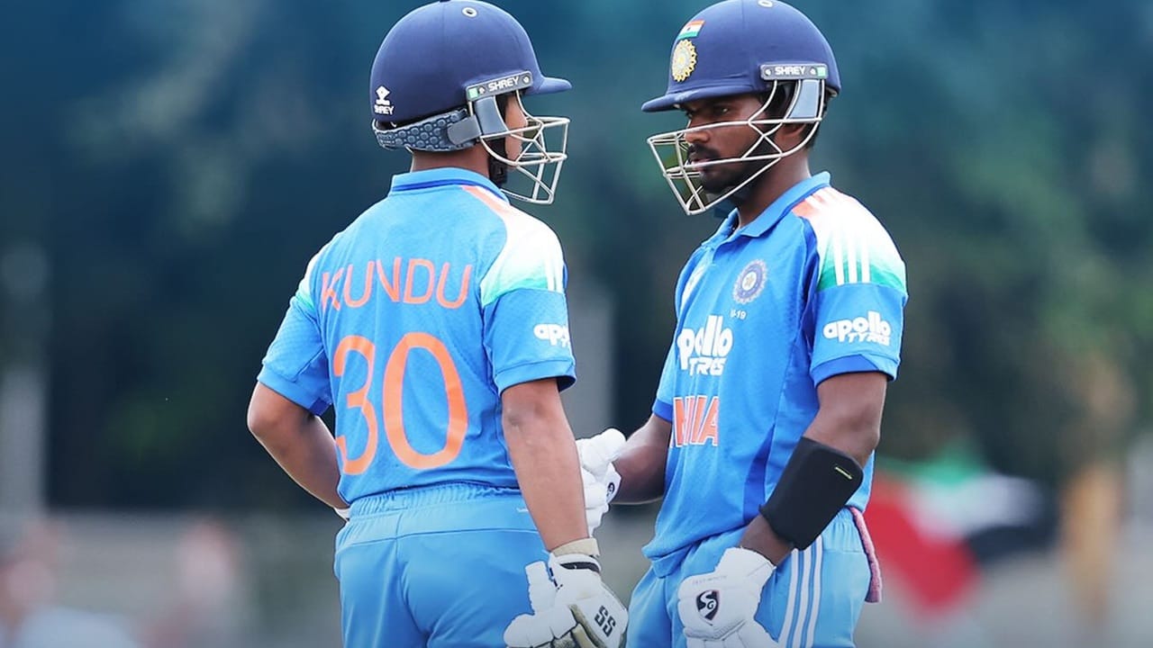 U 19 Asia Cup: പാകിസ്ഥാനെതിരെ പോരാടിയത് മലയാളി പയ്യന്‍ ആരോണ്‍ വര്‍ഗീസ് മാത്രം; ഇന്ത്യയ്ക്ക് ഭേദപ്പെട്ട സ്‌കോര്‍