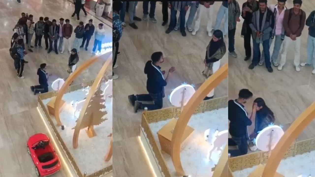 Viral Video: വിവാഹാഭ്യര്‍ത്ഥനയ്ക്ക് പിന്നാലെ മാളില്‍ വെച്ച് വിവാഹിതരായി കമിതാക്കള്‍; വീഡിയോ