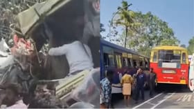 കൊട്ടാരക്കരയിൽ കെഎസ്ആർടിസി ബസുകളും ടാങ്കർ ലോറിയും കൂട്ടിയിടിച്ചു