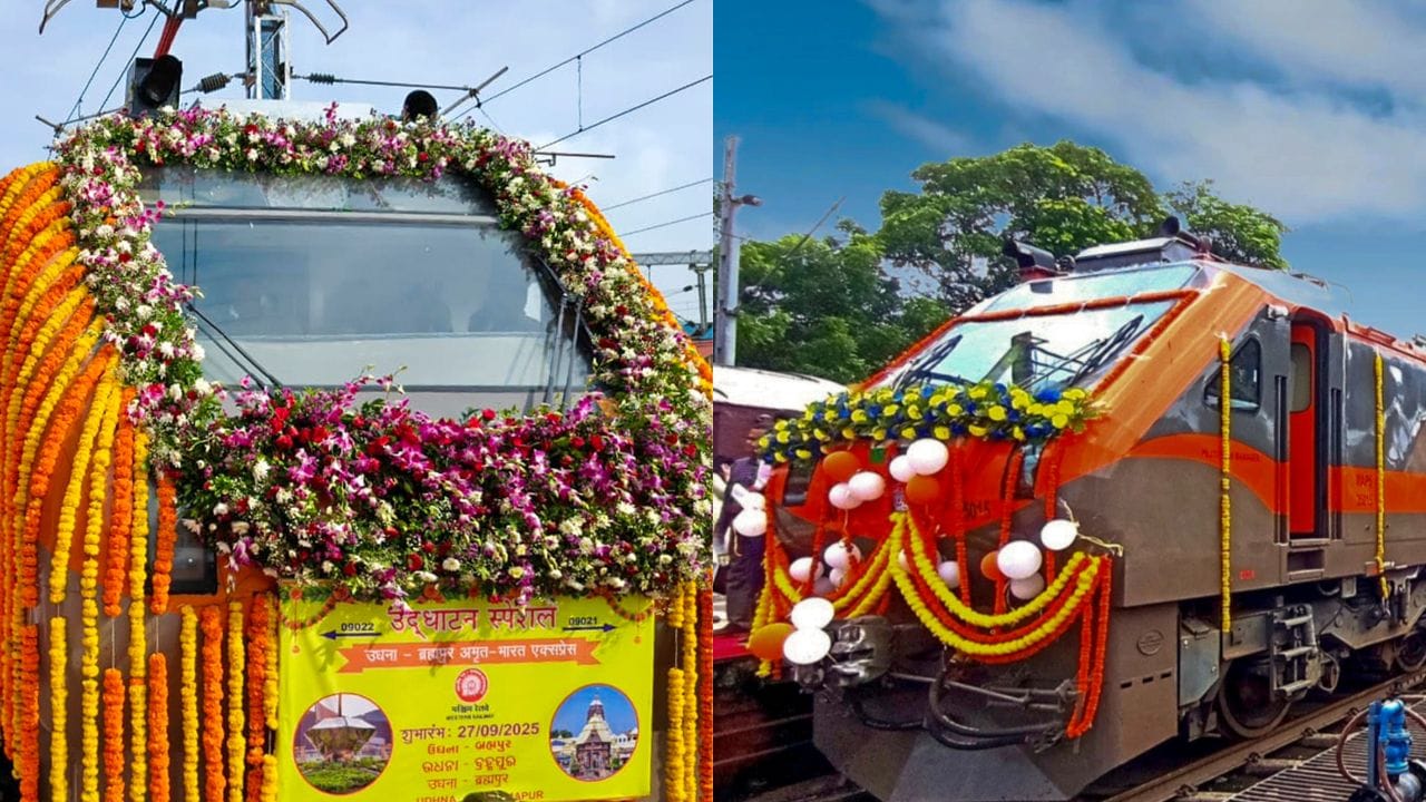 അമൃത് ഭാരത് എക്‌സ്പ്രസ് ട്രെയിനുകള്‍ സര്‍വീസ് ആരംഭിച്ചപ്പോള്‍ മലബാറിലെ യാത്രക്കാര്‍ അത്ര സന്തോഷവാന്മാരായിരുന്നില്ല, പ്രത്യേകിച്ച് മലപ്പുറം ജില്ലക്കാര്‍. ഒരു സ്‌റ്റോപ്പ് പോലും ജില്ലയില്‍ ഈ ട്രെയിനിന് അനുവദിച്ചില്ല എന്നതാണ് അതൃപ്തിക്ക് കാരണം. എന്നാല്‍ ആ പരാതിക്ക് പരിഹാരം കണ്ടിരിക്കുകയാണ് ഇന്ത്യന്‍ റെയില്‍വേ. (Image Credits: PTI)