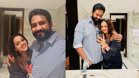 വിവാഹ വാര്‍ഷികത്തില്‍ നവീനെ ചേര്‍ത്തുപിടിച്ച് ഭാവന