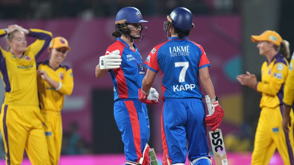 WPL 2026: അവസാന പന്തിൽ ആദ്യ ജയവുമായി ഡൽഹി ക്യാപിറ്റൽസ്; തോൽവി തുടർന്ന് യുപി വാരിയേഴ്സ്
