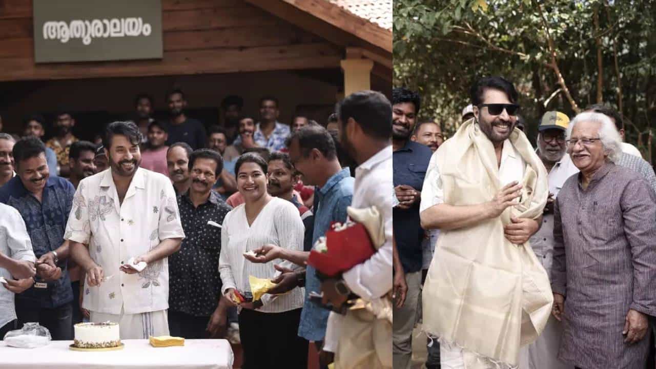 Mammootty: പദയാത്ര സെറ്റിൽ മമ്മൂട്ടിക്ക് ആദരം; പൊന്നാടയണിയിച്ച് അടൂര്, കേക്ക് മുറിച്ച് ആഘോഷം Mammootty: പദയാത്ര സെറ്റിൽ മമ്മൂട്ടിക്ക് ആദരം; പൊന്നാടയണിയിച്ച് അടൂര്, കേക്ക് മുറിച്ച് ആഘോഷം