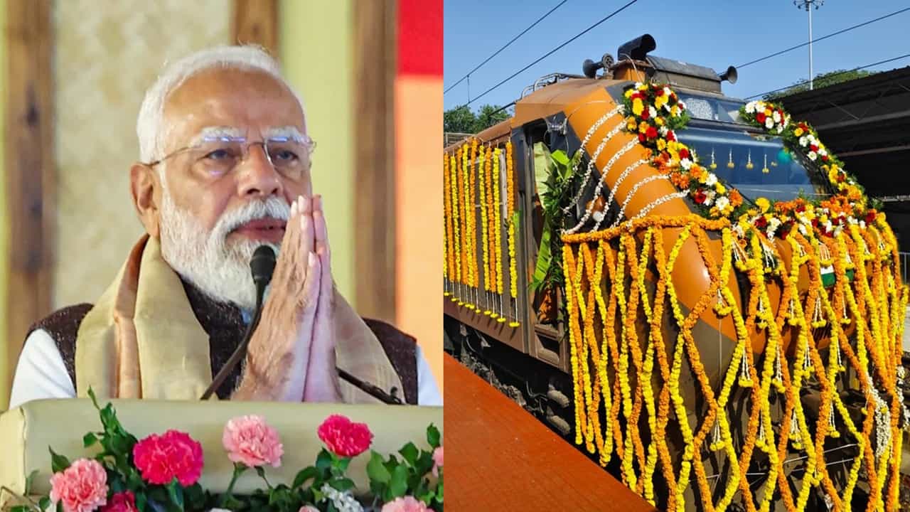 സാധാരണക്കാരന്റെ വന്ദേഭാരത് ഇനി കേരളത്തിലും; അമൃത് ഭാരത് എക്‌സ്പ്രസ് ട്രെയിനുകള്‍ക്ക്‌ പച്ചക്കൊടി വീശി മോദി