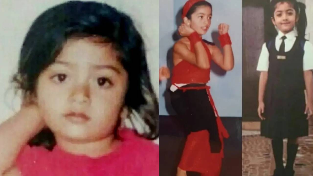 ചലച്ചിത്ര താരങ്ങളുടെ ബാല്യകാല ഫോട്ടോകൾ മിക്കപ്പോഴും സോഷ്യൽ മീഡിയയിൽ ശ്രദ്ധ നേടാറുണ്ട്. ഇപ്പോഴിതാ അത്തരത്തിലുള്ള ഒരു തെന്നിന്ത്യൻ താരത്തിന്റെ ചിത്രങ്ങളാണ് ഇപ്പോൾ വൈറലാകുന്നത്.  ബോക്സ് ഓഫീസ് ക്വീൻ, നാഷണൽ ക്രഷ് എന്നിങ്ങനെയൊക്കെ വിശേഷണങ്ങളുള്ള രശ്മിക മന്ദാനയുടെ ബാല്യകാല ചിത്രമാണ് അത്. (​Image Credits: Instagram)
