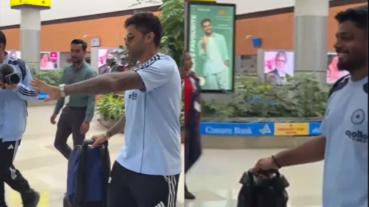 Sanju Samson: ചേട്ടനെ ശല്യപ്പെടുത്തല്ലേ; തിരുവനന്തപുരത്തെത്തിയ സഞ്ജുവിനെ ട്രോളി സൂര്യകുമാർ യാദവ്