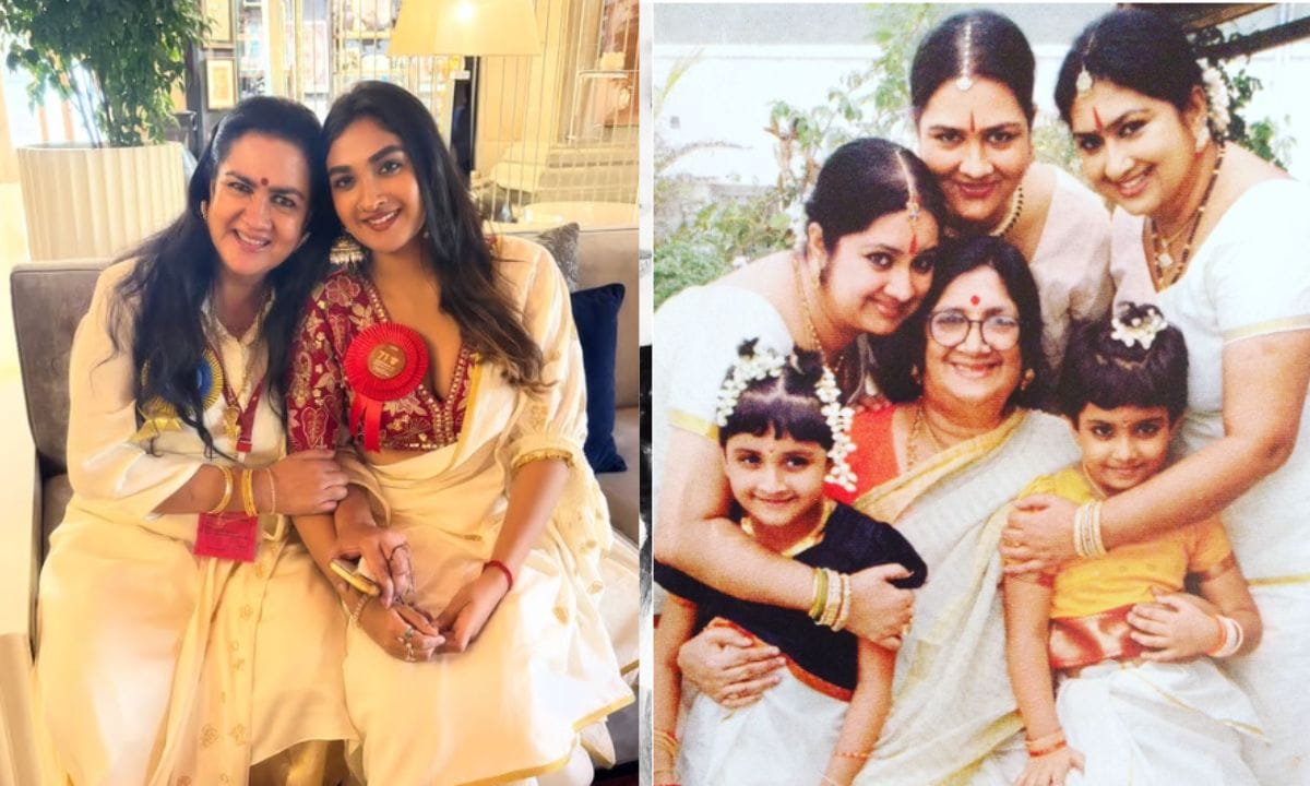 മറ്റൊന്നുമല്ല മീരാ ജാസ്മിൻ ഉർവശി നായിക കഥാപാത്രങ്ങളെ അവതരിപ്പിച്ച അച്ചുവിന്റെ അമ്മ എന്ന സിനിമയിലെ എന്തുപറഞ്ഞാലും നീ എന്റേതല്ലേ വാവേ എന്ന പാട്ടാണ്. ഫോട്ടോ അമ്മ ഉർവശിക്കൊപ്പം ആണെങ്കിൽ ആ സോങ് തന്നെയാണ് താൻ വയ്ക്കുക എന്നാണ് തേജലക്ഷ്മി പറയുന്നത്. ആ പാട്ട് എപ്പോൾ കേട്ടാലും തനിക്ക് കരച്ചിൽ വരുമെന്നും തേജലക്ഷ്മി പറയുന്നു. (PHOTO: INSTAGRAM)  