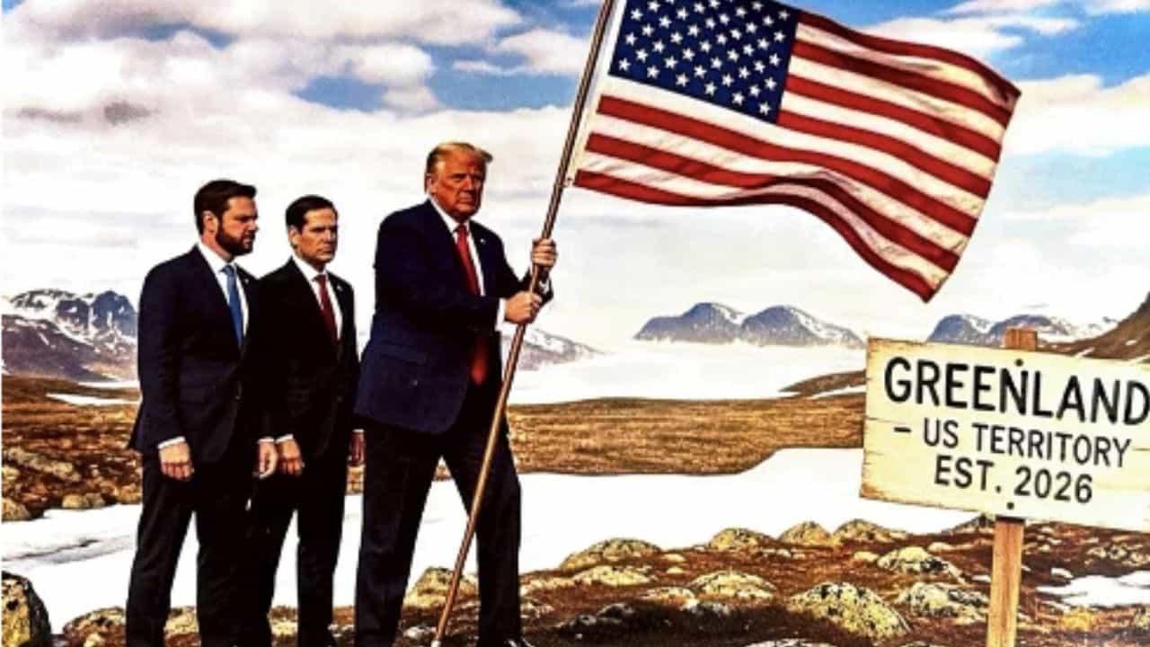 Donald Trump: കാനഡ, വെനസ്വേല, ഗ്രീന്‍ലാന്‍ഡ്, ഇവരെയെല്ലാം യുഎസില്‍ ചേര്‍ത്തു; ട്രംപിന്റെ പുതിയ മാപ്പ്‌